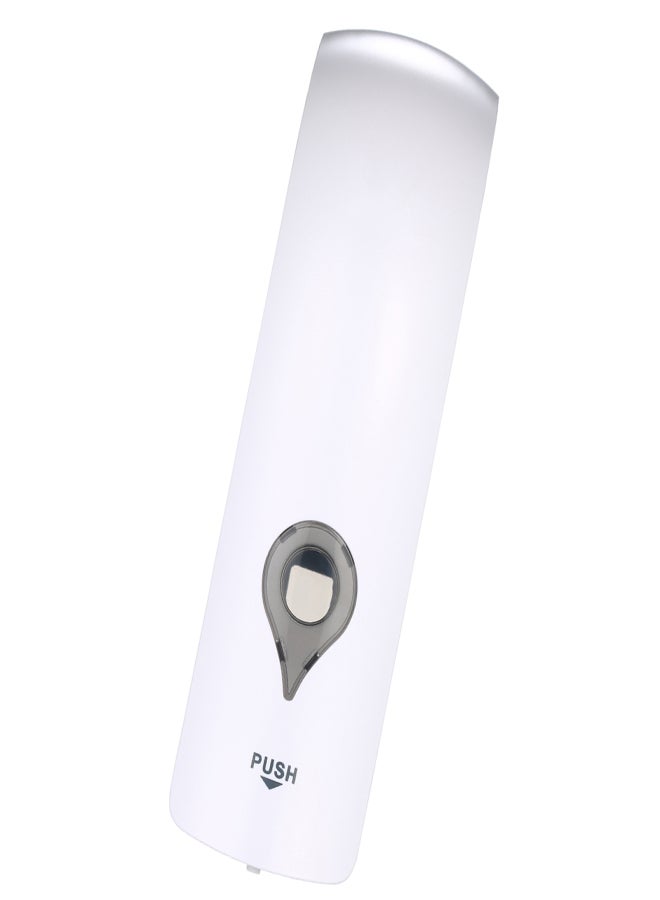 شوانجديان موزع صابون يدوي أحادي الرأس يُثبت على الحائط من تشوانغديان، سعة 300 مل، مناسب لجل الاستحمام والشامبو السائل - أبيض - Image 1